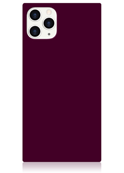 Burgundy Square iPhone Case #iPhone 11 Pro