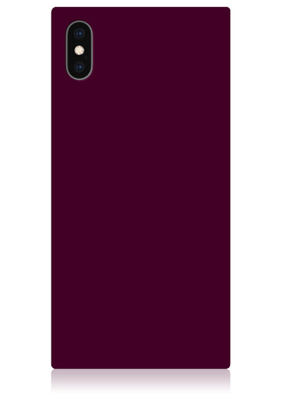 Burgundy Square iPhone Case #iPhone XS Max