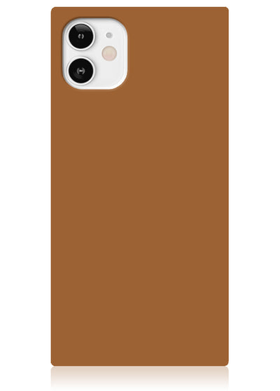 Nude Caramel Square iPhone Case #iPhone 12 Mini