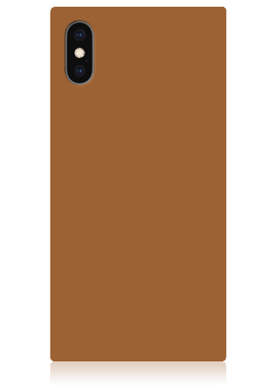 Nude Caramel Square iPhone Case #iPhone X / iPhone XS
