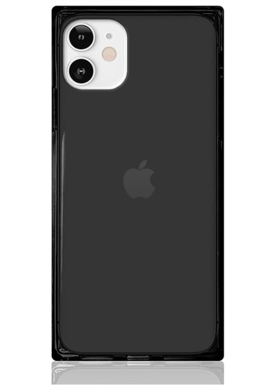 Black Clear Square iPhone Case #iPhone 12 Mini