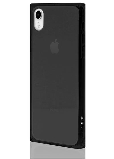 Black Clear Square Phone Case #iPhone XR