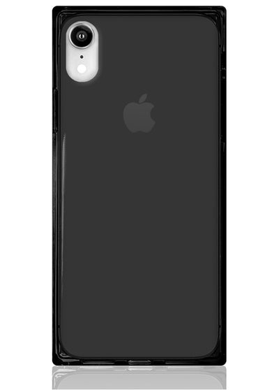 Black Clear Square iPhone Case #iPhone XR