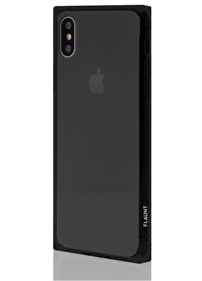 Black Clear Square Phone Case #iPhone X / iPhone XS