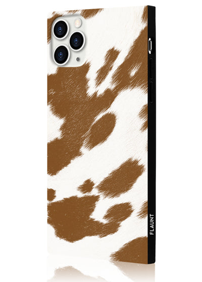 Tan Cow Square Phone Case #iPhone 11 Pro