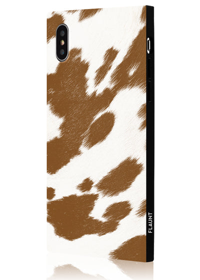 Tan Cow Square Phone Case #iPhone XS Max