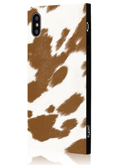 Tan Cow Square Phone Case #iPhone X / iPhone XS