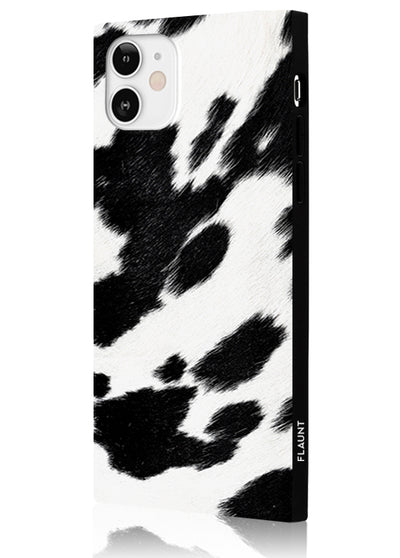 Cow Square Phone Case #iPhone 12 Mini