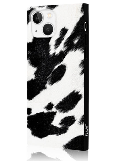 Cow Square iPhone Case #iPhone 14 Plus