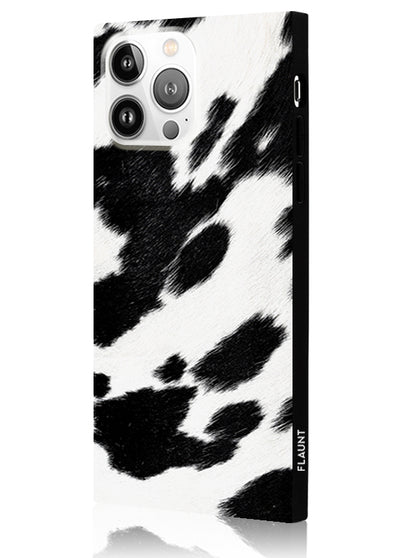 Cow Square iPhone Case #iPhone 14 Pro