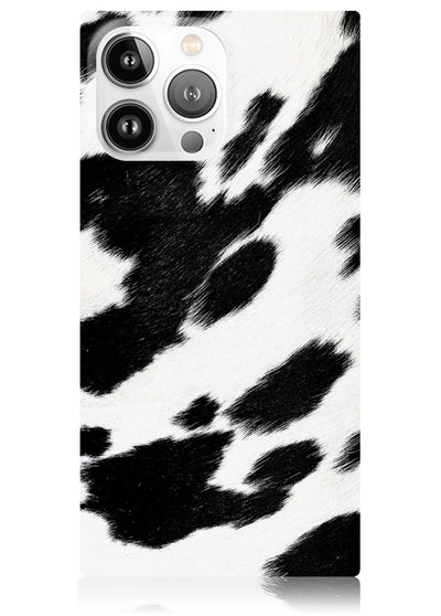 Cow Square iPhone Case #iPhone 14 Pro Max