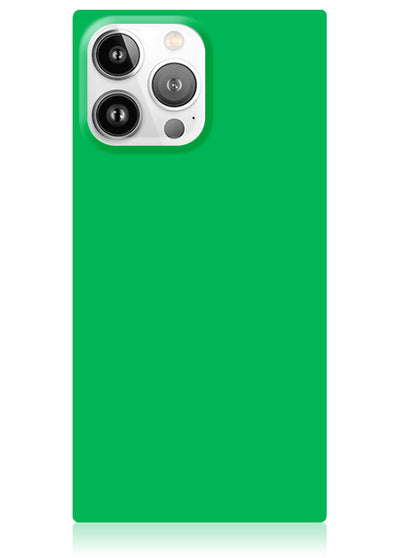 Emerald Green Square iPhone Case #iPhone 14 Pro