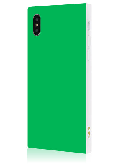 Emerald Green Square iPhone Case #iPhone XS Max