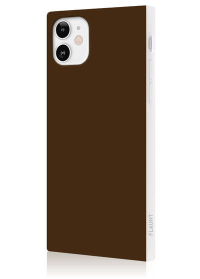 Nude Espresso Square iPhone Case #iPhone 12 Mini