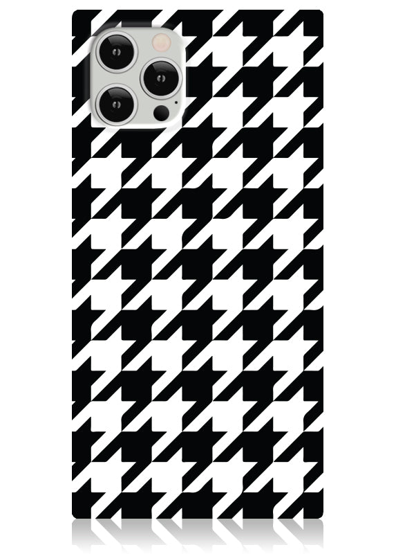Flaunt - Houndstooth Square iPhone Case - Nude - Phone Case