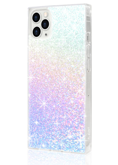 Iridescent Glitter Square iPhone Case #iPhone 11 Pro