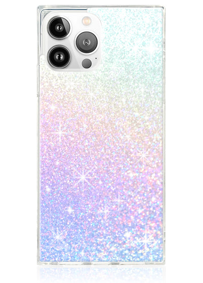 Iridescent Glitter Square iPhone Case #iPhone 13 Pro
