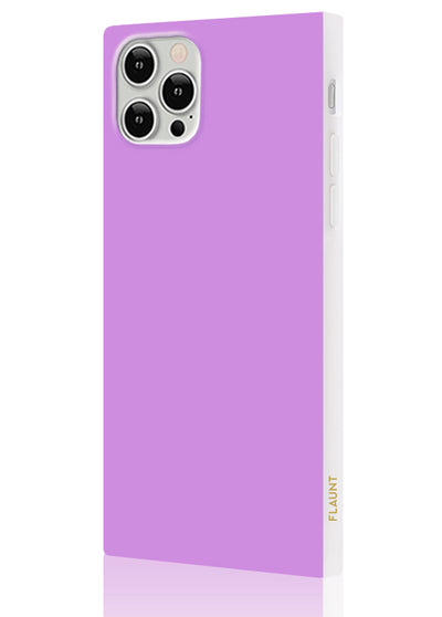 FLAUNT SQUARE Lavender iPhone Case FLAUNT SQUARE Lavender iPhone Case