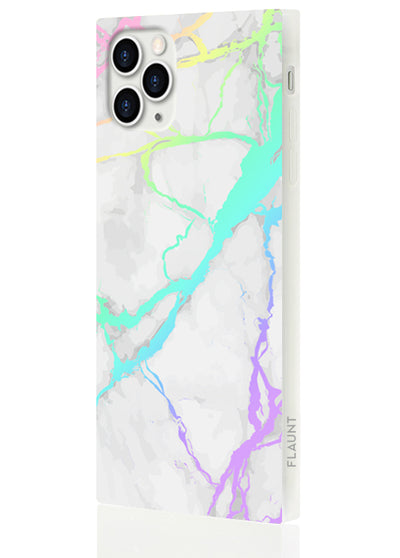 Holo Marble Square Phone Case #iPhone 11 Pro Max