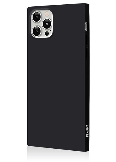 Matte Black Square Phone Case #iPhone 12 / iPhone 12 Pro