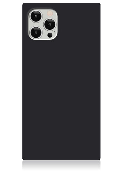 Matte Black Square iPhone Case #iPhone 12 / iPhone 12 Pro