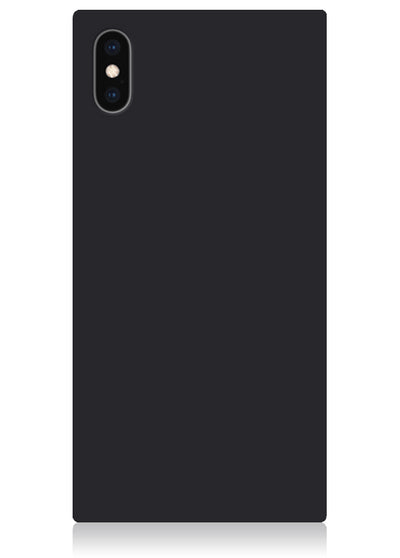 Matte Black Square iPhone Case #iPhone XS Max