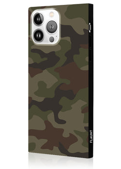 Matte Camo Square iPhone Case #iPhone 14 Pro