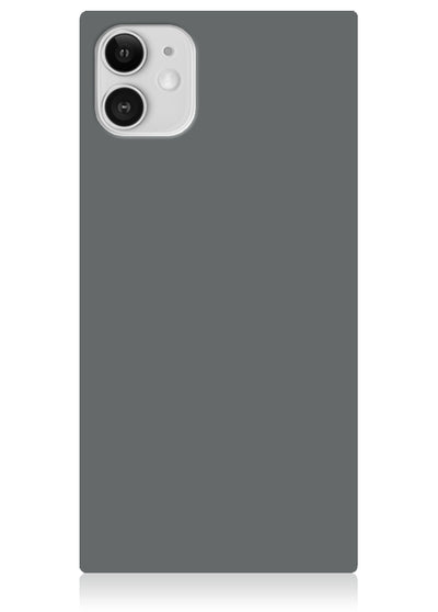 Matte Gray Square iPhone Case #iPhone 11