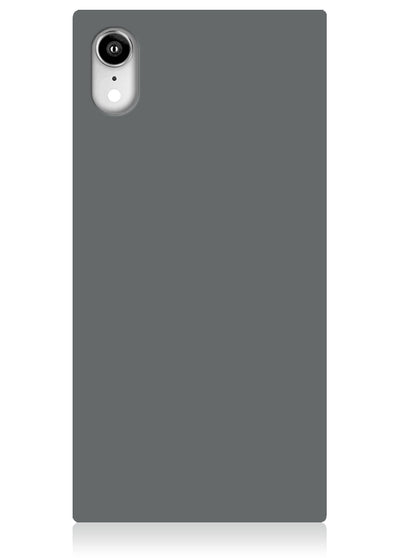 Matte Gray Square iPhone Case #iPhone XR