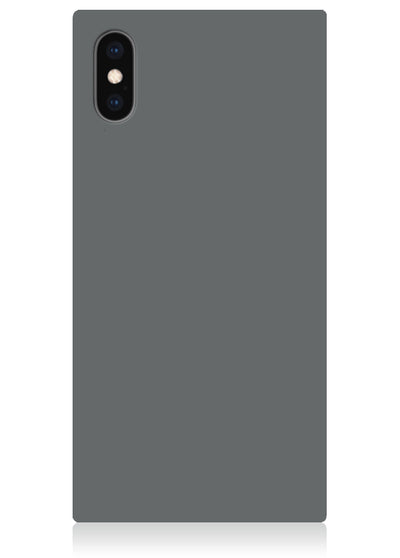 Matte Gray Square iPhone Case #iPhone X / iPhone XS