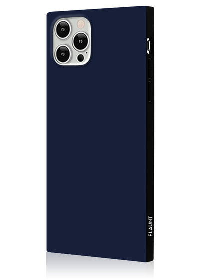 Matte Navy Square iPhone Case #iPhone 12 / iPhone 12 Pro