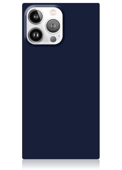 Matte Navy Square iPhone Case #iPhone 14 Pro