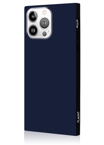 Matte Navy Square iPhone Case #iPhone 14 Pro Max