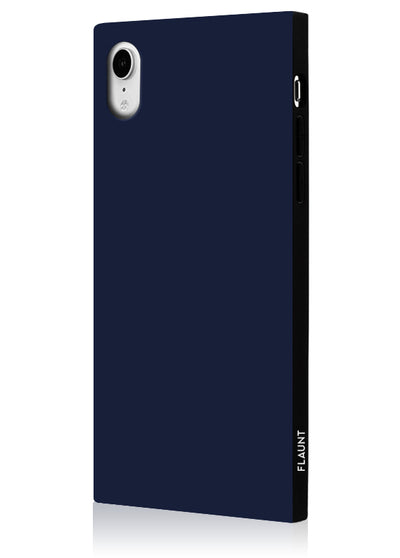 Matte Navy Square iPhone Case #iPhone XR