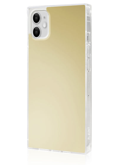 Metallic Gold Mirror Square iPhone Case #iPhone 11
