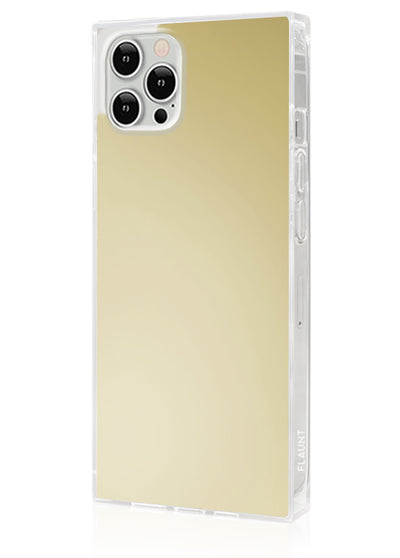 Metallic Gold Mirror Square iPhone Case #iPhone 12 / iPhone 12 Pro