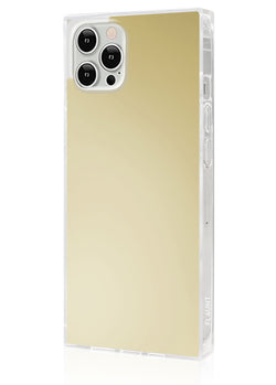 Metallic Gold Mirror Square iPhone Case #iPhone 12 Pro Max