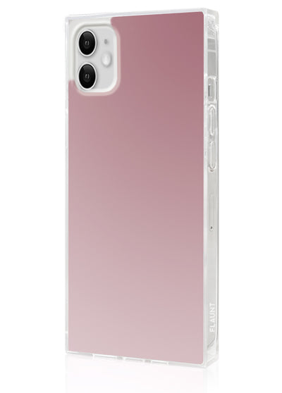 Metallic Rose Mirror Square iPhone Case #iPhone 11