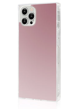 Metallic Rose Mirror Square iPhone Case #iPhone 12 Pro Max