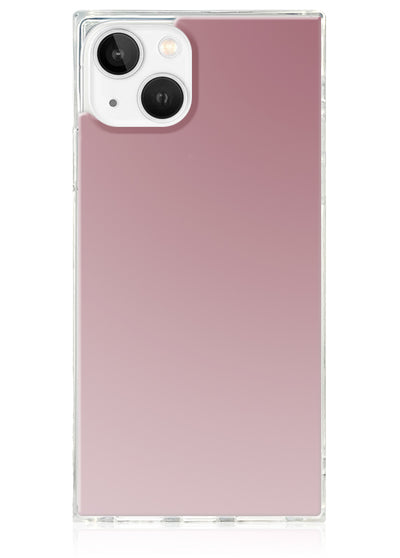 Metallic Rose Mirror Square iPhone Case #iPhone 14