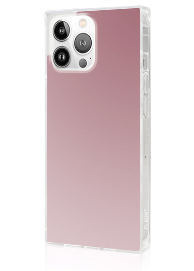 Metallic Rose Mirror Square iPhone Case #iPhone 14 Pro