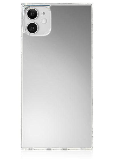 Metallic Silver Square iPhone Case #iPhone 11
