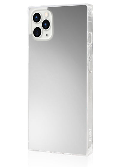 Metallic Silver Square iPhone Case #iPhone 11 Pro Max