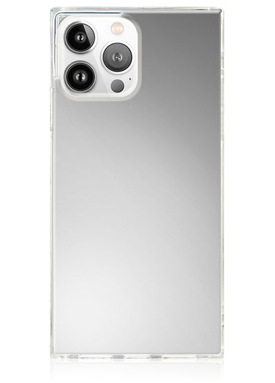Metallic Silver Square iPhone Case #iPhone 13 Pro Max