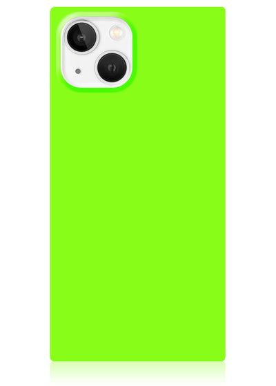 Neon Green Square iPhone Case #iPhone 14 Plus
