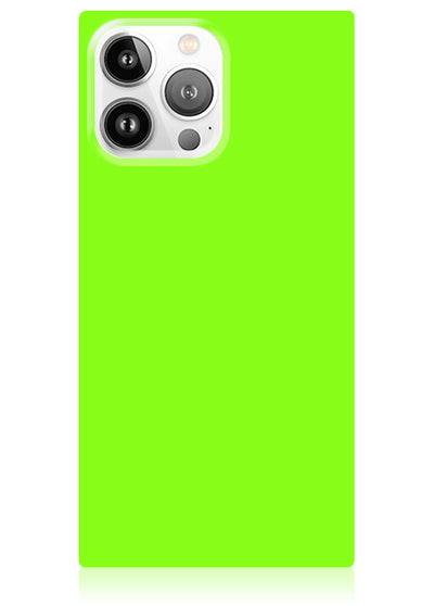 Neon Green Square iPhone Case #iPhone 14 Pro