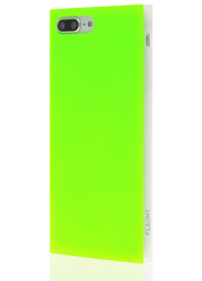 Neon Green Square Phone Case #iPhone 7 Plus / iPhone 8 Plus