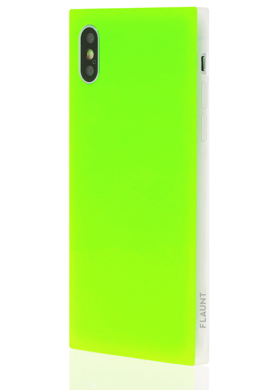 Neon Green iPhone Case The SQUARE® Phone Case FLAUNT cases