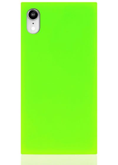 Neon Green Square iPhone Case #iPhone XR