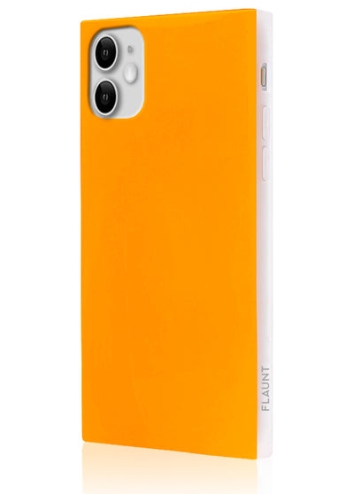 Neon Orange Square Phone Case #iPhone 11